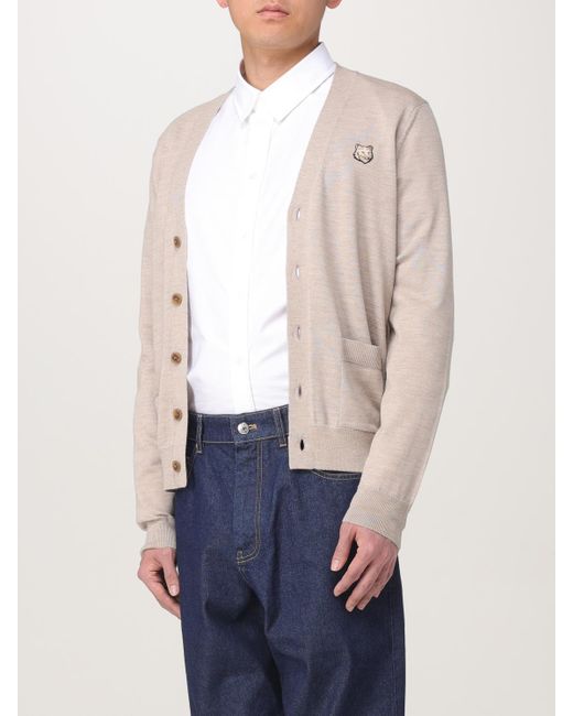 Maison Kitsuné Strickjacke Herren in Natural für Herren