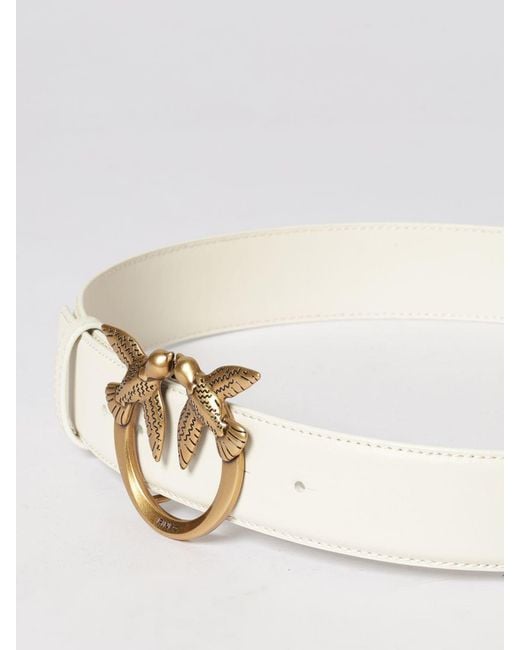Pinko Natural Love Berry Leather Belt