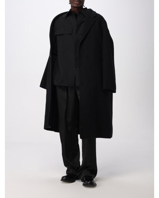 Jil Sander Black Trench Coat for men