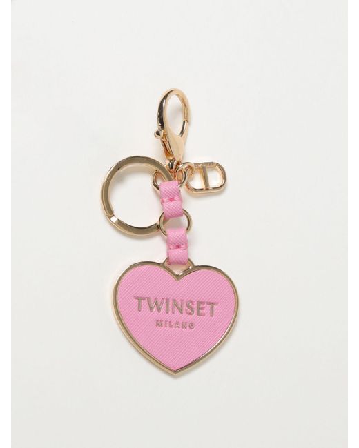 Porte-clés Twin Set en coloris Pink