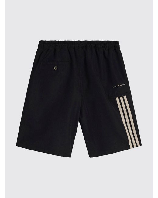 Adidas Originals Blue Jersey Jogging Shorts With Elasticated Waist And Contrast Logo for men