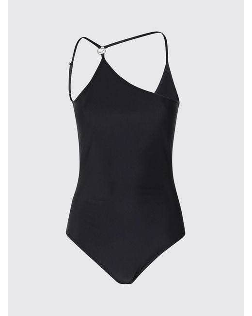 Coperni Black Asymmetric Swimsuit
