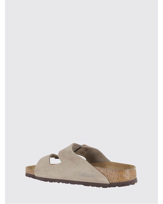 Birkenstock White Arizona Suede Sandal for men