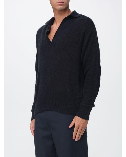 Tom Ford Blue Long-Sleeved Polo for men