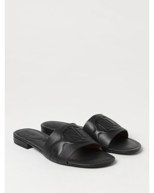 Polo Ralph Lauren Black Flat Sandals