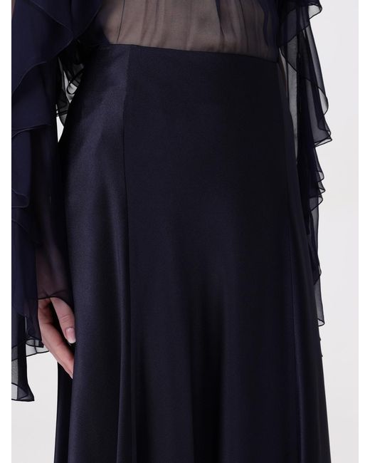 Alberta Ferretti Blue Skirt