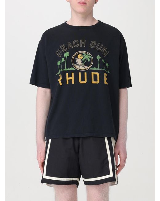 Rhude Black T-shirt for men