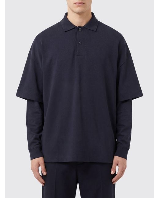 DARKPARK Blue Cotton Polo Shirt for men