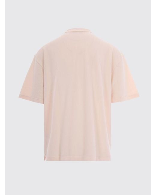 Maison Kitsuné Pink Maison KitsunÉ Polo Shirt for men