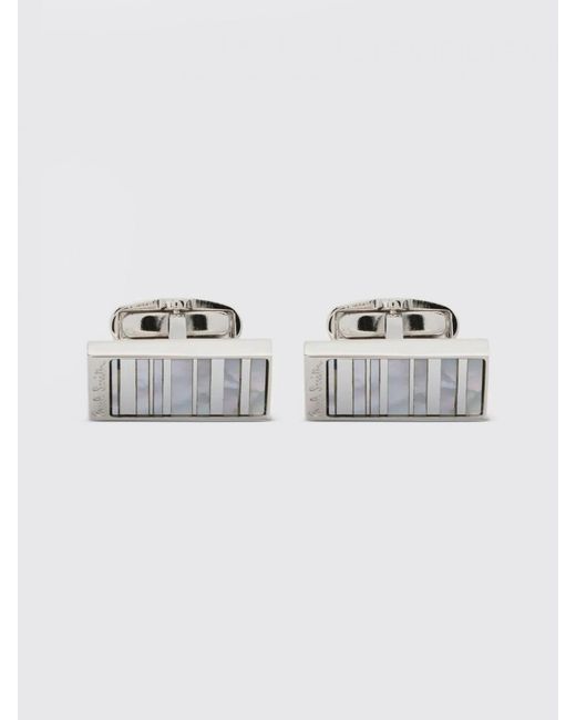 Gemelli Shadow Stripe di Paul Smith in Metallic da Uomo
