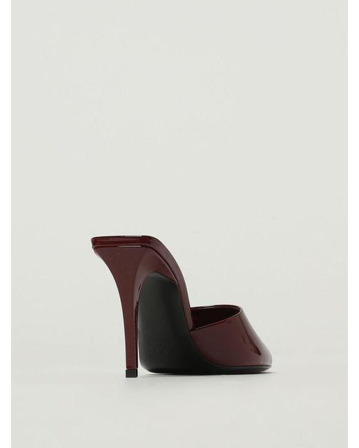 Mules Romy di Saint Laurent in Brown