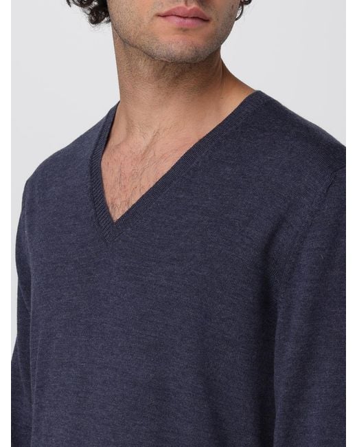 Pullover Basic di Fay in Blue da Uomo