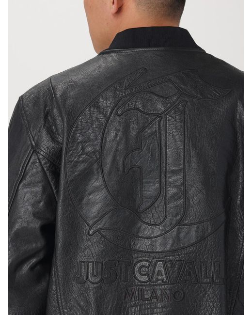 Just Cavalli Black Jacket for men
