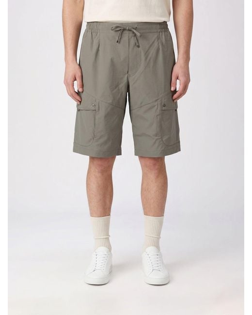 Parajumpers Gray Technical Fabric Cargo Shorts for men