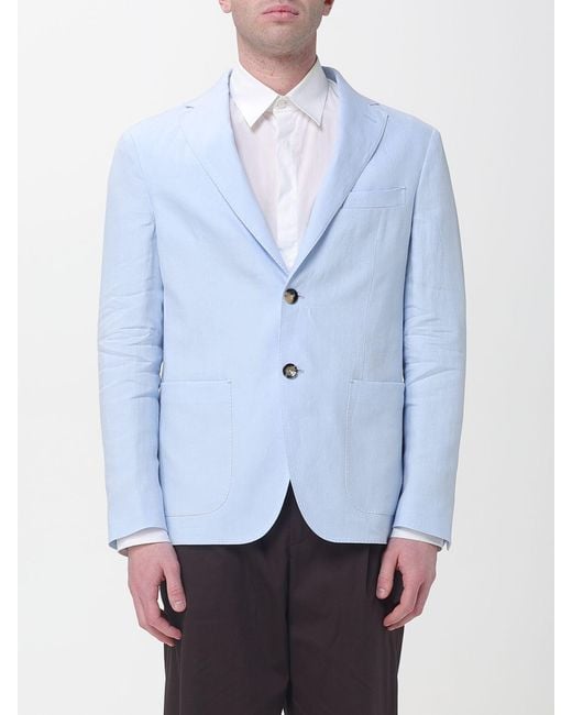 Agnona Blue Roma Single Breasted Blazer for men