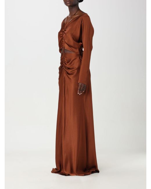 Vestido Alberta Ferretti de color Brown