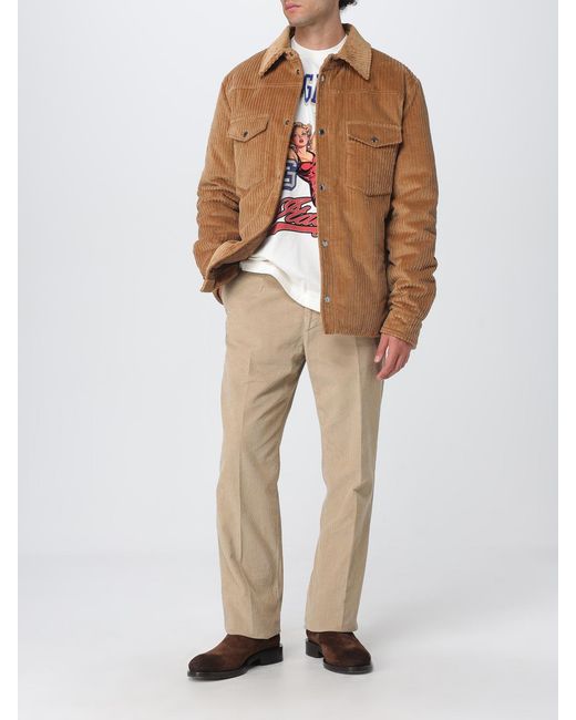 Dolce & Gabbana Natural Dolce &Amp Gabbana Straight Corduroy Trousers for men