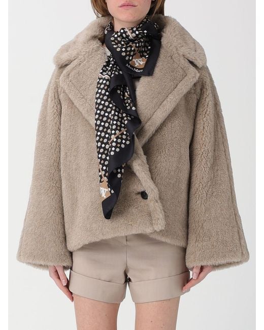 Max Mara Black Mixed Print Silk Foulard