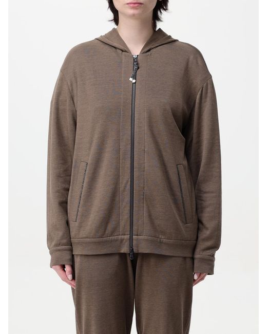 Felpa di Brunello Cucinelli in Brown