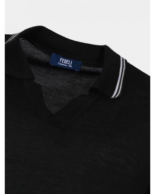 Polo di Fedeli in Black da Uomo