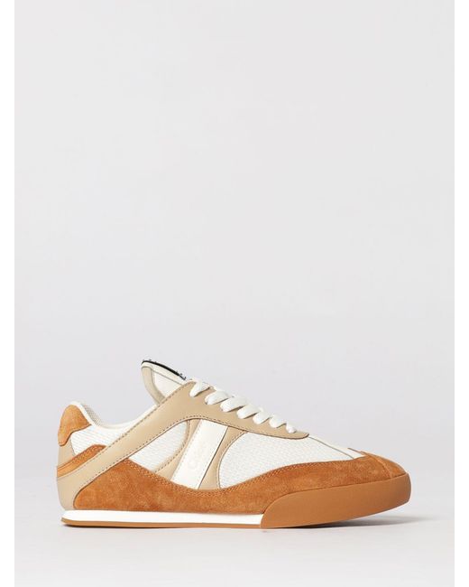 Chloé White Chlo&Eacute Kick Leather Sneakers