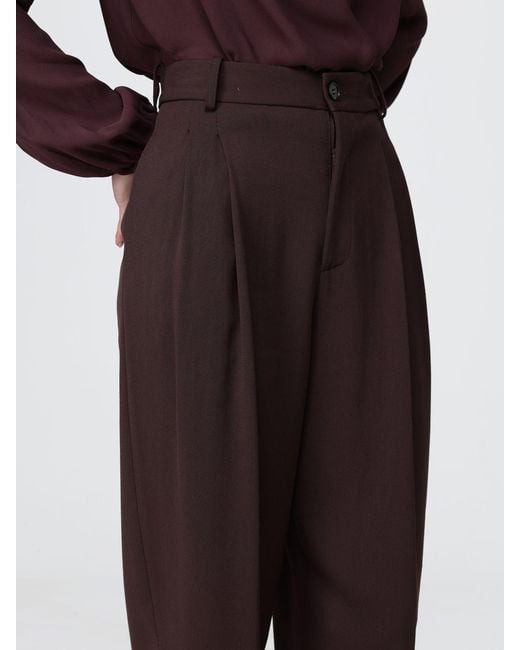 Elisabetta Franchi Purple Viscose Pants