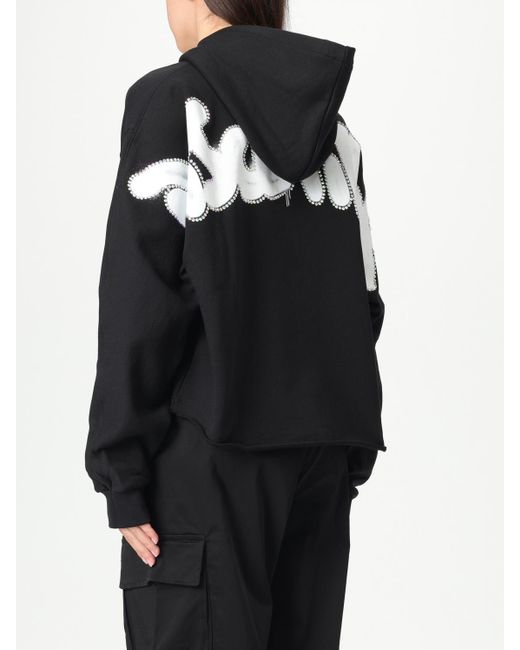 Felpa Con Cappuccio E Maxi Logo di DISCLAIMER in Black