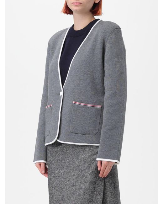 Thom Browne Gray Blazer Damen
