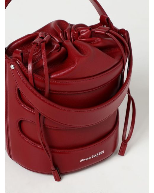 Bolso de hombro Alexander McQueen de color Red
