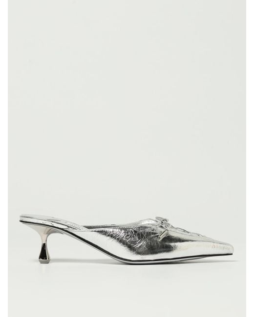 Jimmy Choo White Flache Sandalen Damen