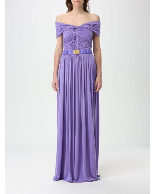 Elisabetta Franchi Purple Dress