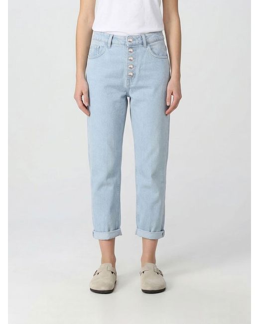 Dondup Blue Cropped Fit Jeans