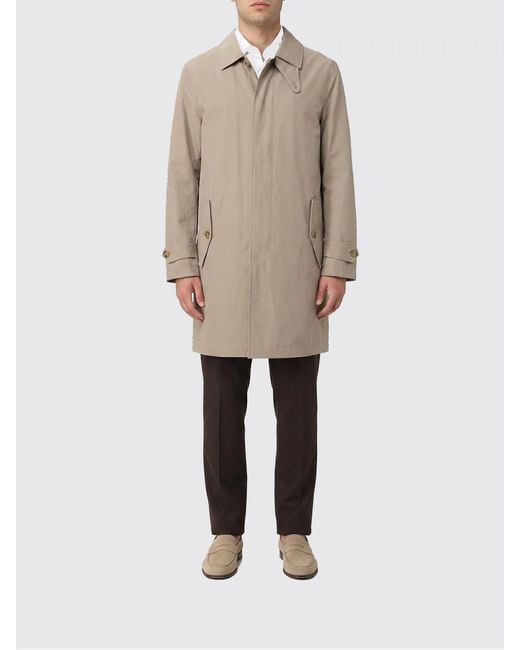 Baracuta Natural Polyester Trench Coat for men
