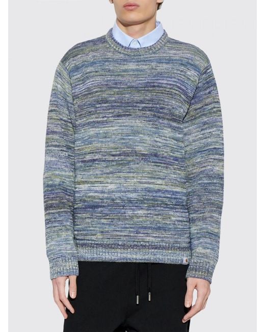 Carhartt Blue Cotton Pullover for men