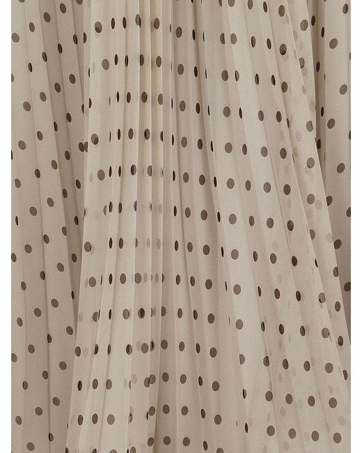 P.A.R.O.S.H. Natural Polka-Dot Long Skirt P.A.R.O.S.H