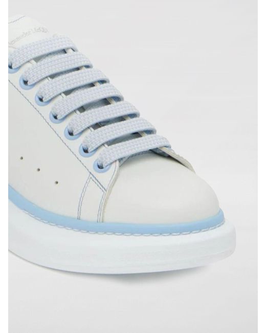 Sneakers Larry in pelle di Alexander McQueen in Blue