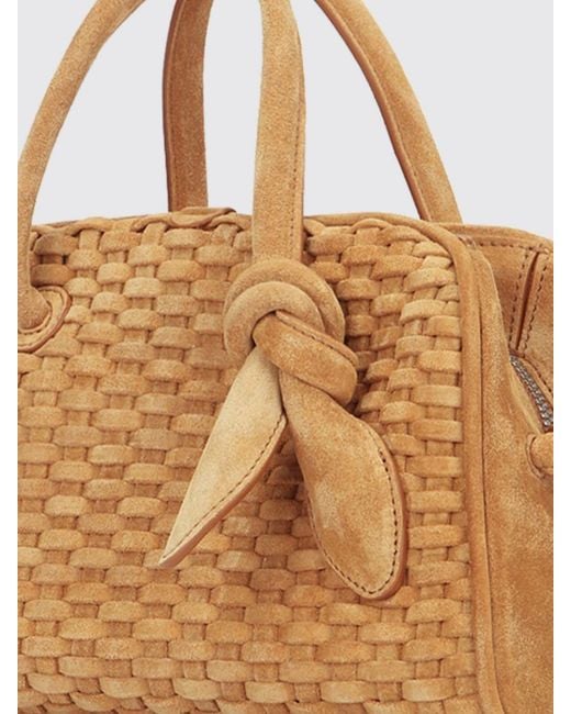 Jacquemus Natural Le Turismo Tasche Aus Geflochtenem Wildleder