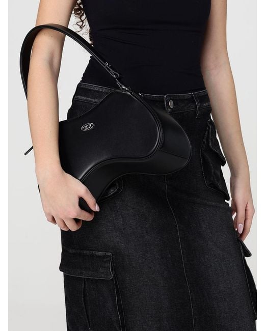 DIESEL Black Play Leather Bag