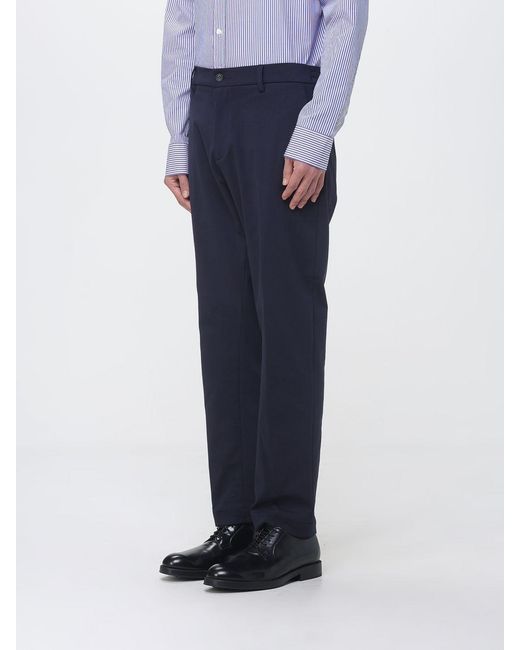 Siviglia Blue Slim Fit Jersey Trousers for men