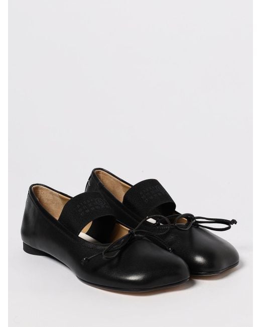 MM6 by Maison Martin Margiela Black Ballet Flats