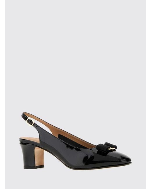 Ferragamo Black High Heel Shoes