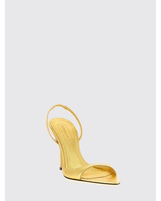 ARMARIUM Metallic Laminated Nappa Leather Sandals