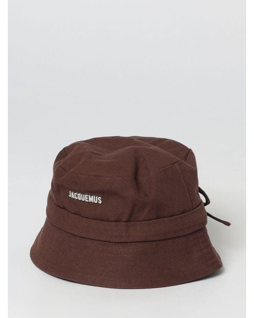 Jacquemus Brown Le Bob Gadjo Cotton Twill Hat for men