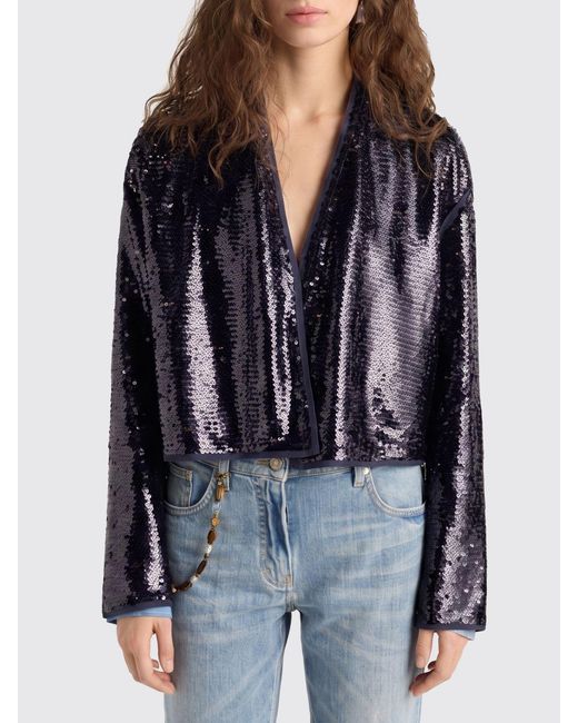 Momoní Black MomonÌ Polyester Jacket With Sequins