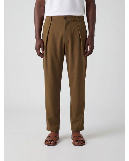 A.P.C. Natural Slim Fit Virgin Wool Blend Chino Trousers With American Pockets for men