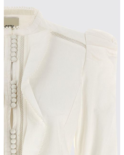 Isabel Marant White Calina Cotton Shirt