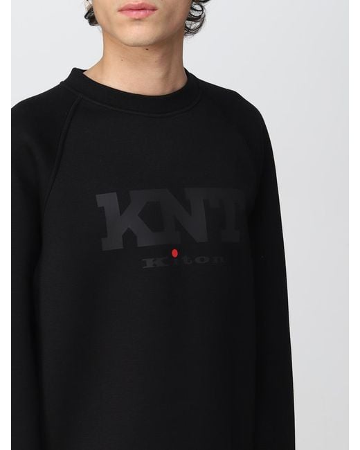 Kiton Black Sweatshirt for men