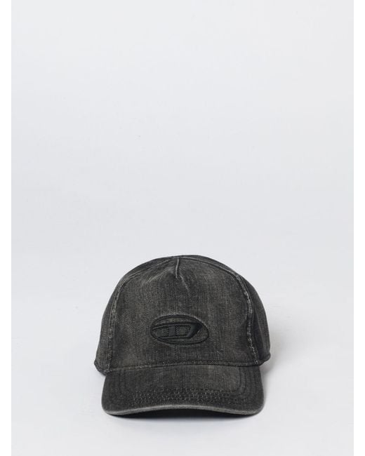 DIESEL Black C-Enic Used Denim Hat for men