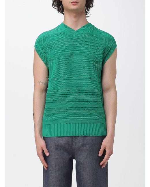 Chaleco De Punto De Algodón Paul Smith de hombre de color Green