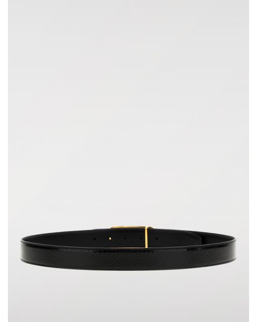 Ceinture réversible du logo Tom Ford pour homme en coloris White